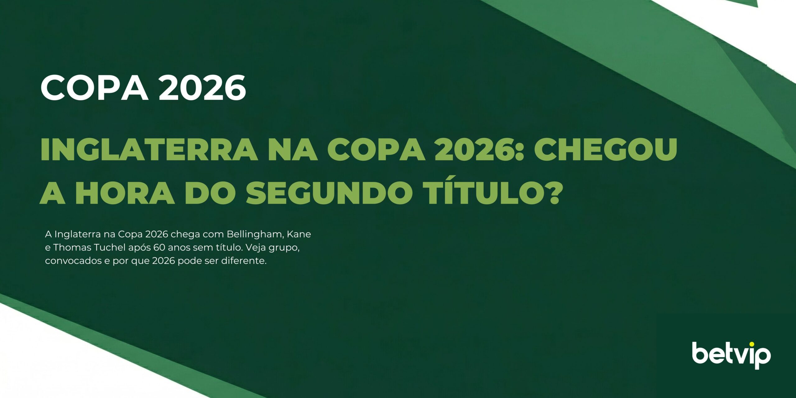 A Inglaterra na Copa 2026 chega com Bellingham, Kane e Thomas Tuchel após 60 anos sem título. Veja grupo, convocados e por que 2026 pode ser diferente.