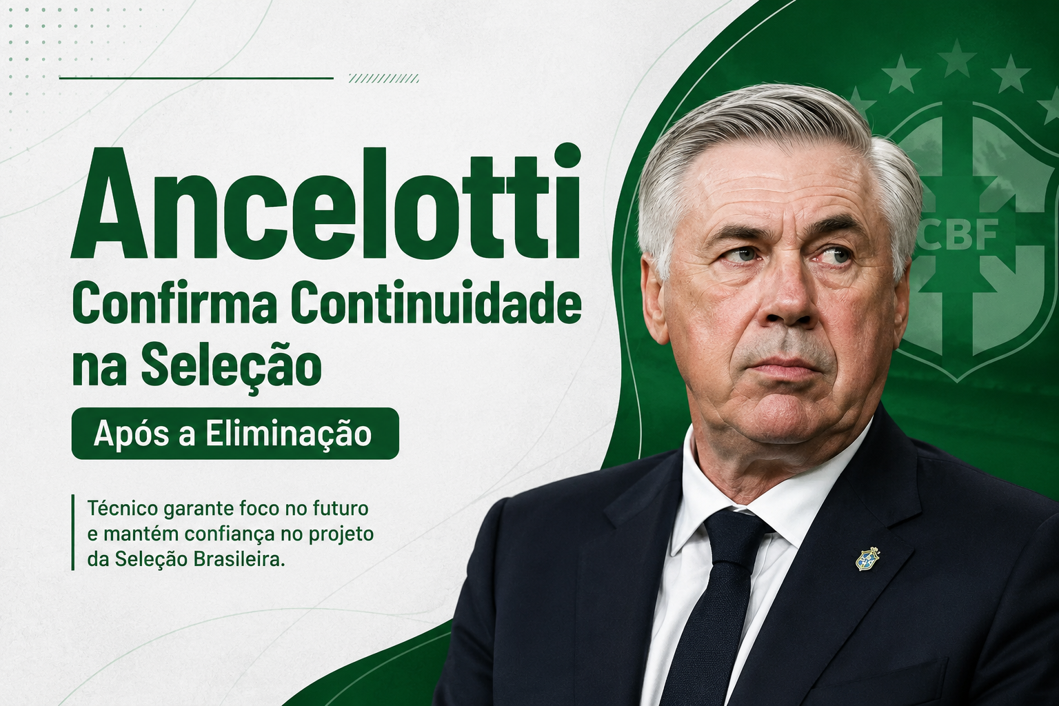 Ancelotti Confirma Continuidade na Seleção Após a Eliminação