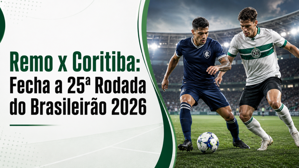 Remo, dentro do Z4, recebe o Coritiba, que sonha com uma vaga direta na Sul-Americana, e encerram hoje a 25ª rodada no Mangueirão, em Belém.