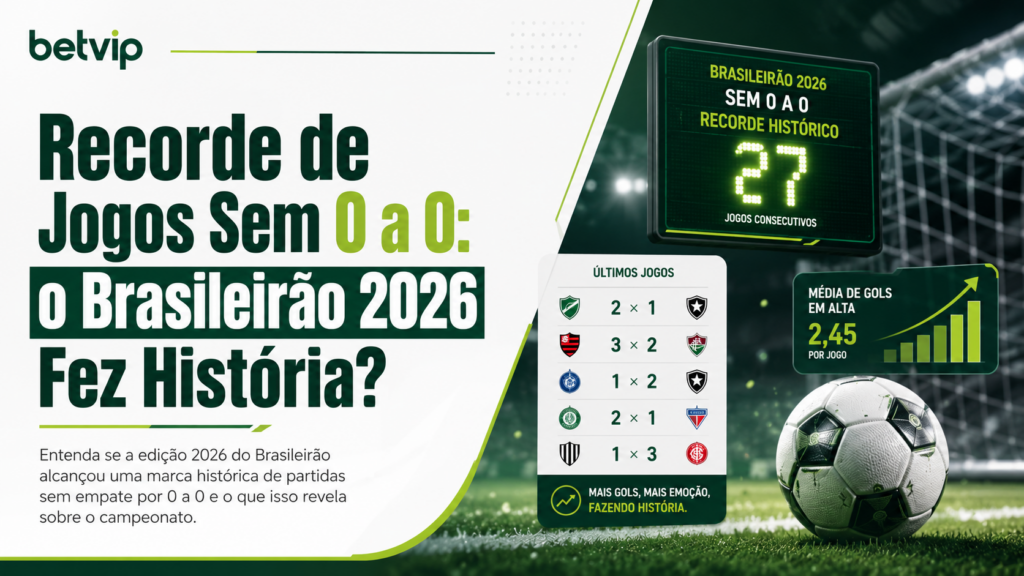 Recorde de Jogos Sem 0 a 0: o Brasileirão 2026 Fez História?