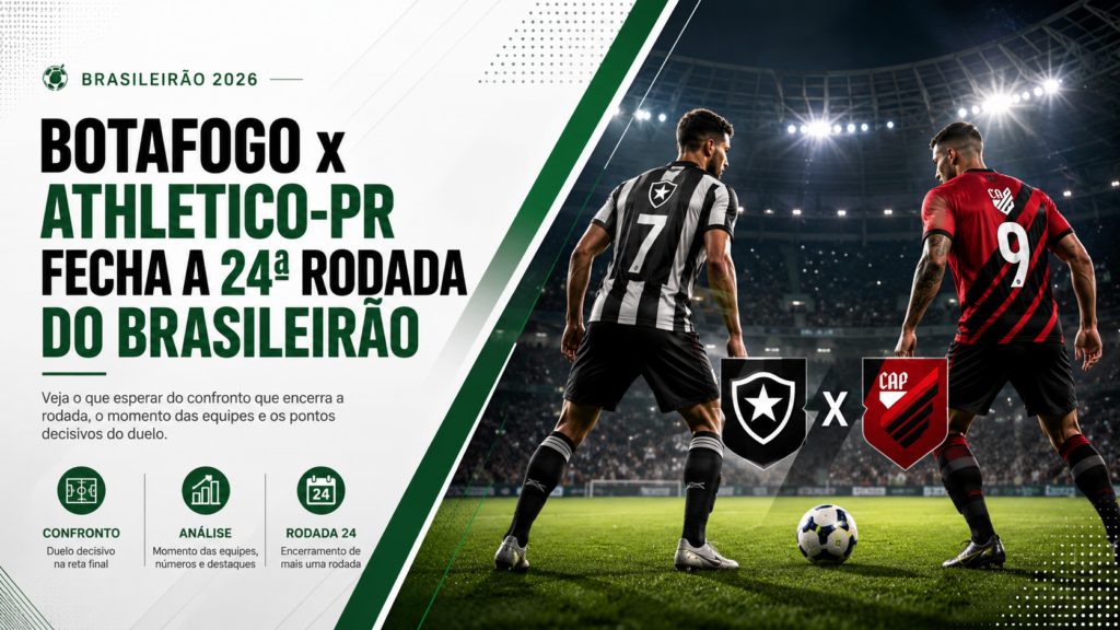 Botafogo x Athletico-PR Fecha a 24ª Rodada do Brasileirão