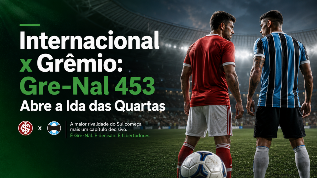 Internacional x Grêmio: Gre-Nal 453 Abre a Ida das Quartas