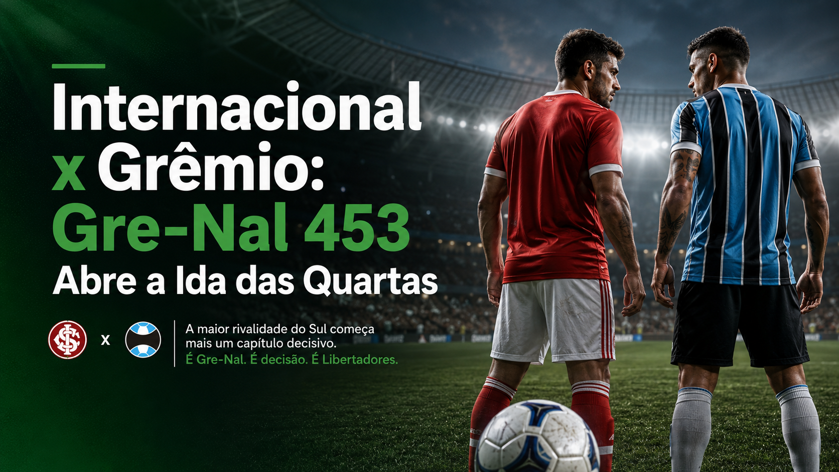 Internacional x Grêmio: Gre-Nal 453 Abre a Ida das Quartas