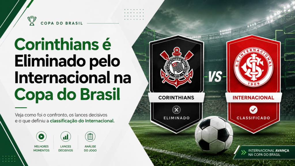 Corinthians é Eliminado pelo Internacional na Copa do Brasil
