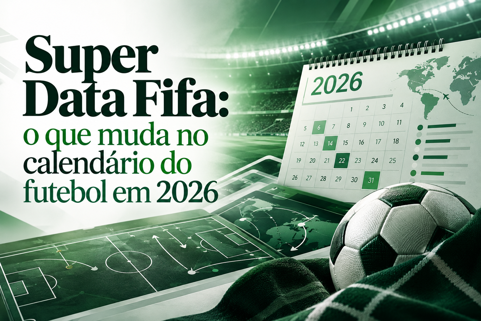 Super Data Fifa: o que muda no calendário do futebol em 2026