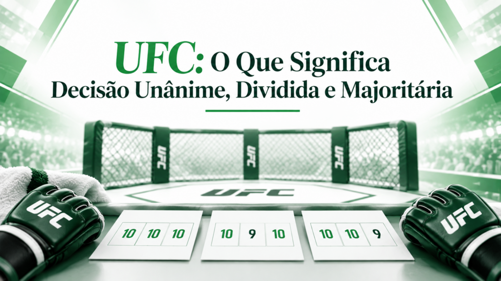 UFC: O Que Significa Decisão Unânime, Dividida e Majoritária