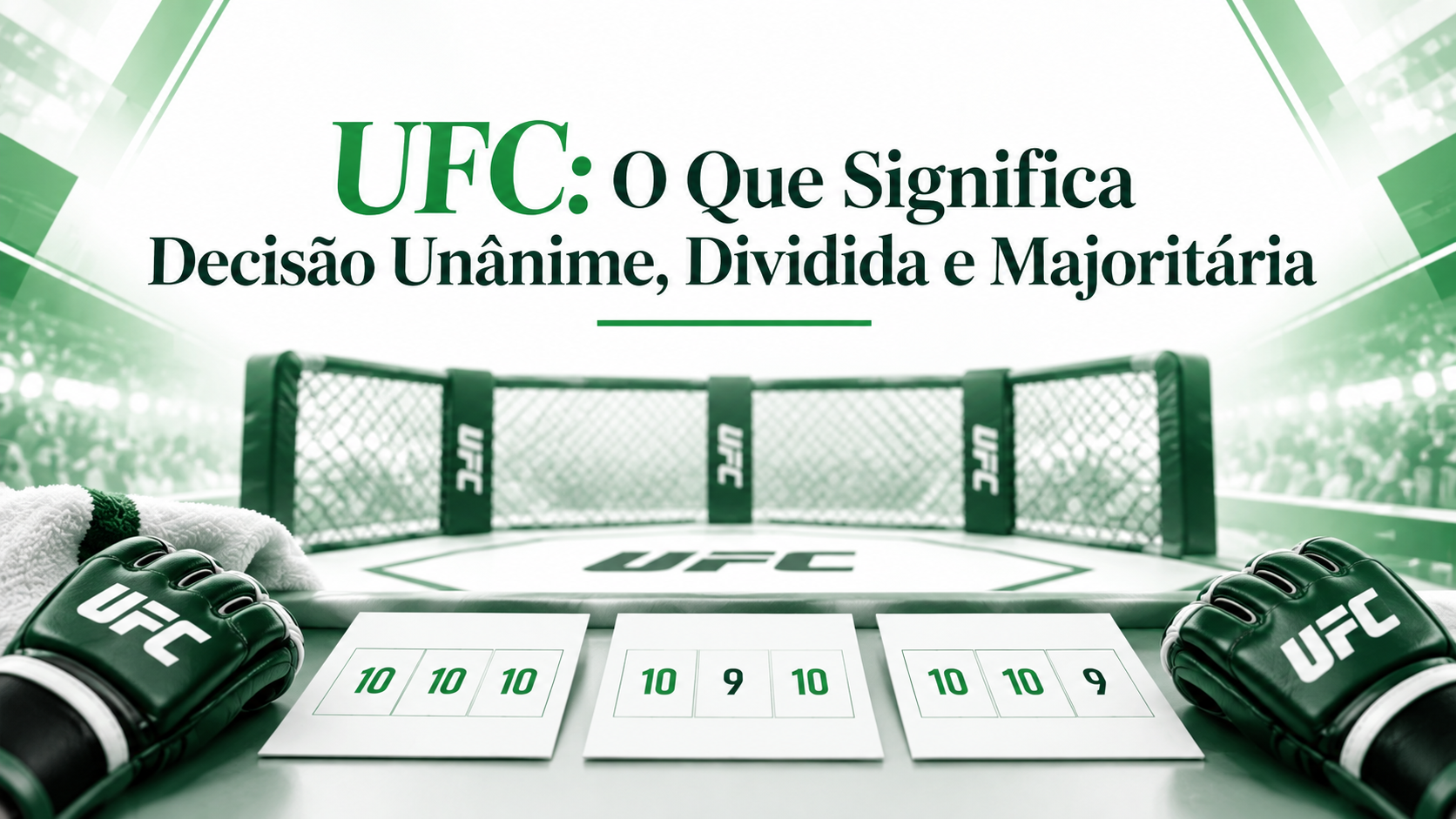UFC: O Que Significa Decisão Unânime, Dividida e Majoritária